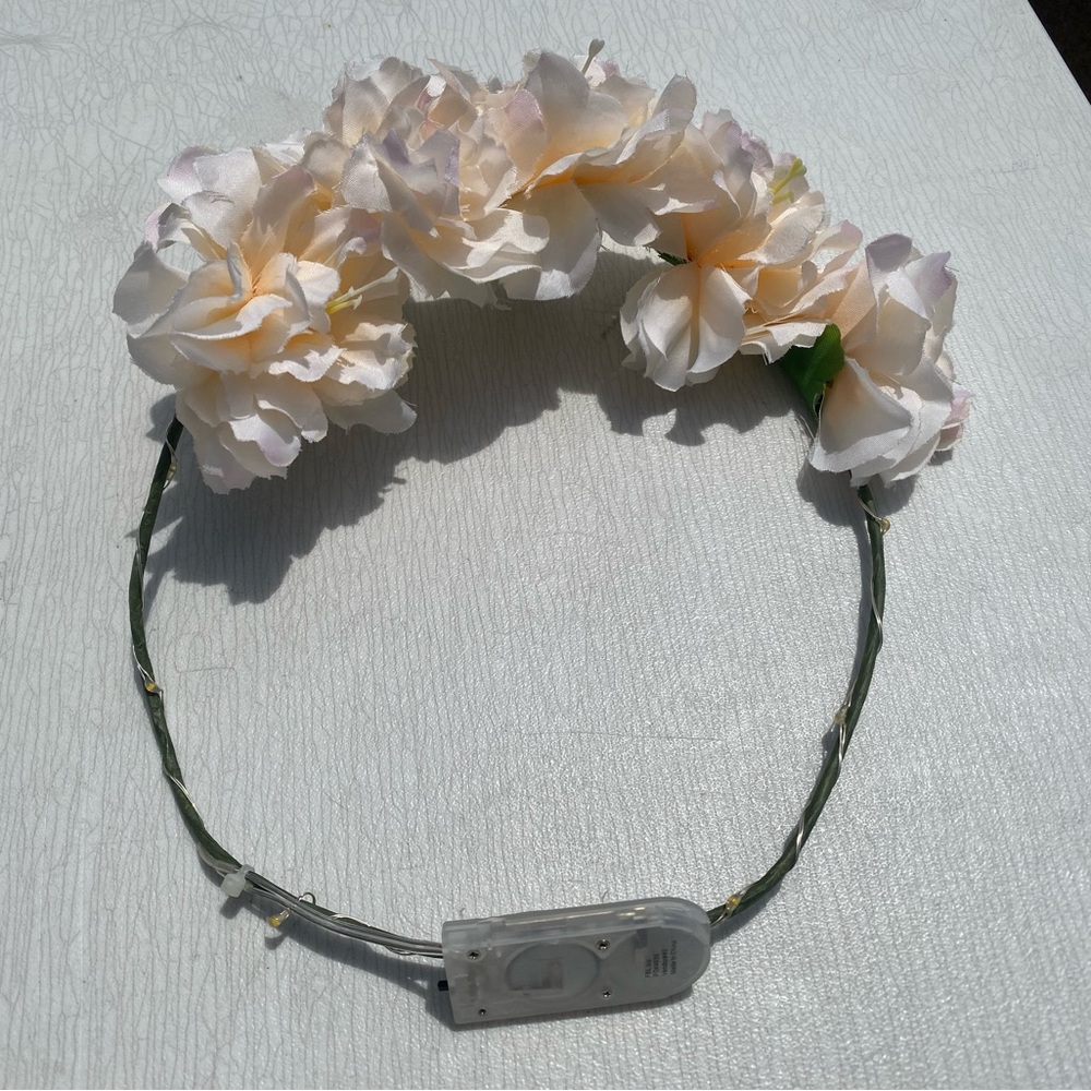Flower headband - lights up